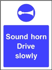 Sound Horn Safety Sign