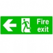 Fire Exit Sign with Arrow left
