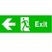 Emergency Exit Sign Left