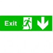 Emergency Exit Sign Down
