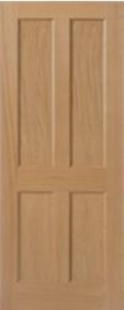 River Oak Derwent Popular Oak Faced Doors with Inverted Panels