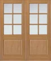 River Oak Dove Pairs Popular Oak Faced Doors with Inverted Panels