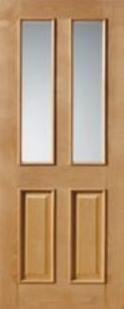 Opera 4 Panel Top Light Traditional Style Un&#45;finished Door