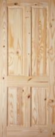 4 Panel Knotty Pine Solid Pine Internal Doors