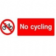 No Cycling Sign