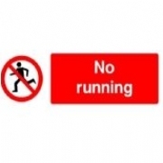 No Running Safety Sign