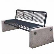 Outdoor Concrete Support Street Furniture Seating