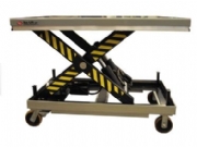 Lift table with wheels