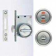 Stainless Steel Latch with Brass and Zinc Alloy Components for Sliding Doors