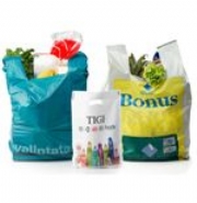 Vest Style Printed Plastic Carrier Bags 