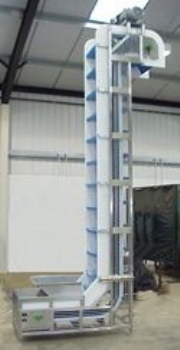 High-lift product feed elevators