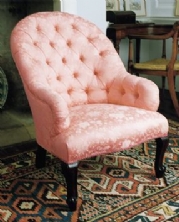 Victorian Spoon back Chair in Fabric