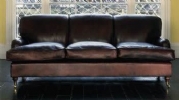 Lansdown The Three-Seater Sofa in Leather