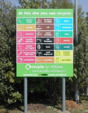 WRAP recycling signs