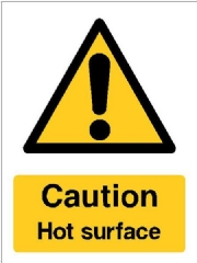 Caution Hot Surface sign