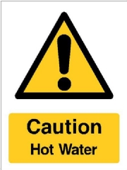 Caution Hot Water