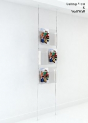 A4 Leaflet Dispensers &#40;2w x 3h&#41; Cable Display Kits