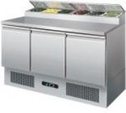 Cater&#45;Cool PS300 3 Door Prep Counter With Gastro Well CK0408