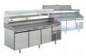 Infrico MP2300 Granite Worktop 3 Door Pizza Counter