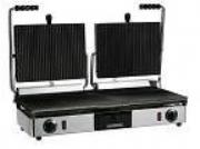 Maestrowave MEMT16050X Double Ribbed Contact Grill