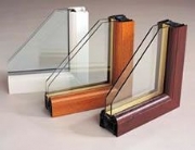 Golden Oak finish PVC windows