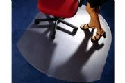 PVC Chair Mat for Carpets Contoured