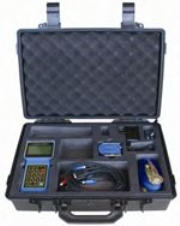 Portable ultrasonic flow measuring kit