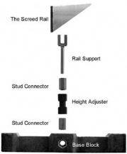 Adjustable Concrete Screed Rail System