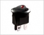 Round Rocker Switch Double Pole 