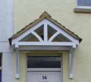 Wooden canopy porches