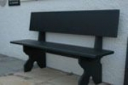 Black Slate Garden Bench 1600mm long.