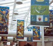Banners in a Supermarket