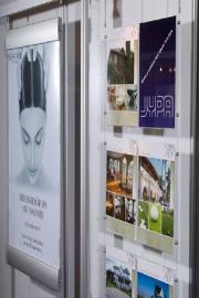 Display stands on an exhibition stand
