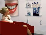 Dental shelving displays and product showcases