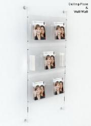 A5 Leaflet Dispensers &#40;3w x 3h&#41; Cable Display Kits