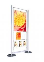 Display Stand A1 Poster with Leaflet dispensers