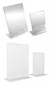 Freestanding Menu+Leaflet Holders