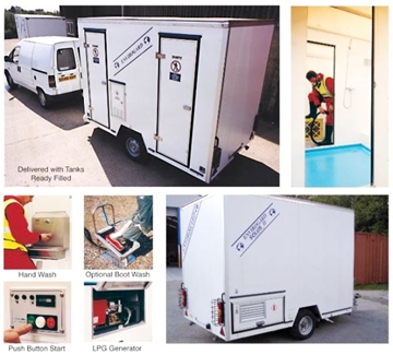 Hire Solus I Self-contained  Decontamination Shower Trailer Unit