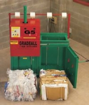 Compressing Waste Baler