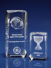 Laser Engraved Crystal Awards