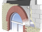 Cavity wall arch lintels
