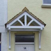 Cottage door canopy