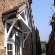 Front door canopy in England