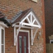 Wooden porch entrance