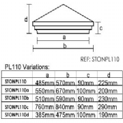 Three Tier Stone Pier Cap