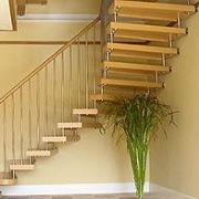 Beech Staircases with Stainless Steel Spindles and Fittings
