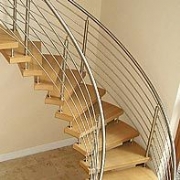 Helical Staircases with Beech Veneer Treads