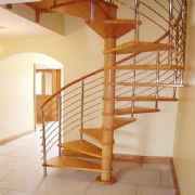 Solid Hardwood Spiral Staircases