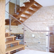 Traditional Staircases with Stainless Steel Balustrade