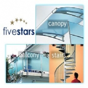 Acrylic Glass Canopies and Balustrade